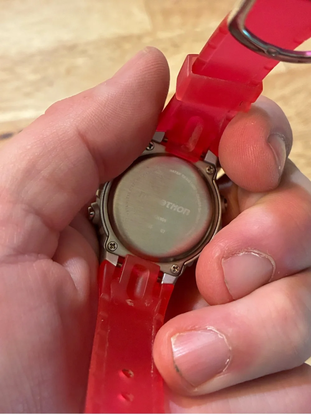 Marathon Digital Day Date Alarm Chrono Backlight Link Resin Band Watch